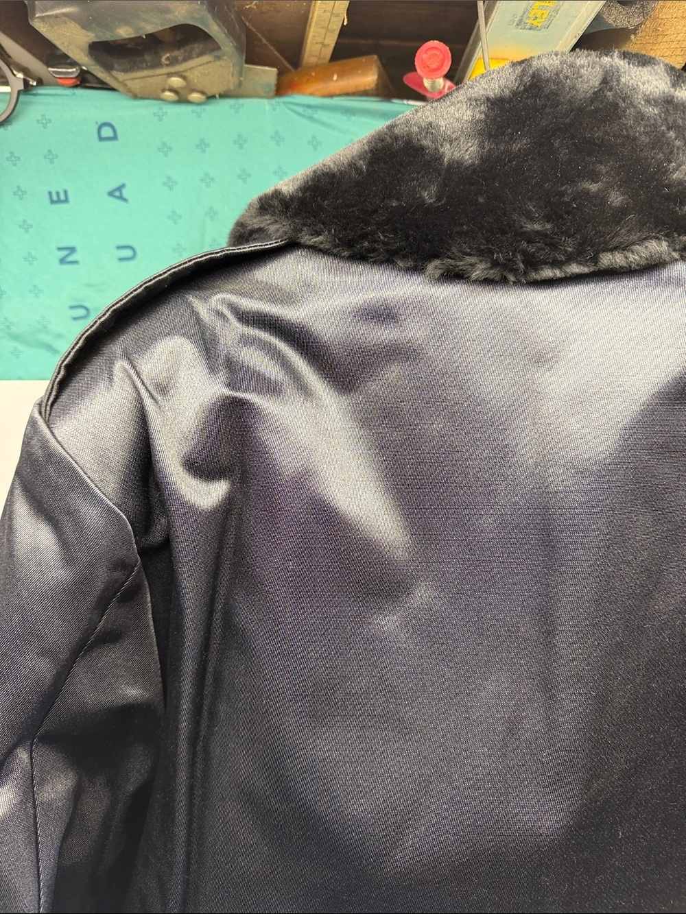 Blauer Men's Black Jacket And Liner with Faux Fur Collar. Size 44R. New Tags. - Picture 10 of 16